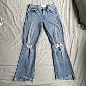 Mother Denim Ripped Hustler Jeans